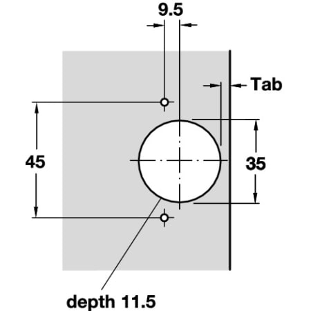 A large image of the Hafele 315.04.501 Alternate View