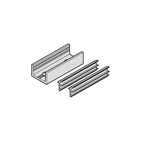 A large image of the Hafele 940.41.05 Aluminum