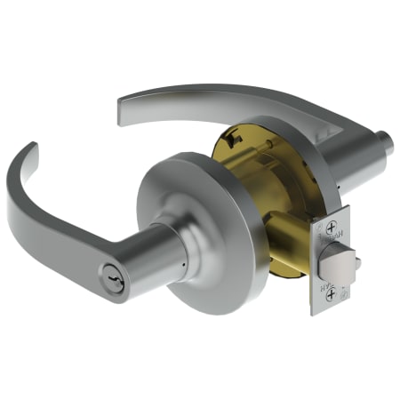 A large image of the Hager 3480-Lever Satin Chrome