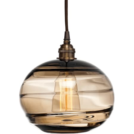 A large image of the Hammerton Studio CHB0036-09 Optic Bronze Glass with Flat Bronze Finish