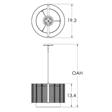 A large image of the Hammerton Studio CHB0020-19-SH-001-E2 Hammerton Studio-CHB0020-19-SH-001-E2-Line Drawing