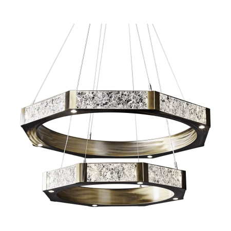 hammerton studio 2b glacier chandelier lighting ring led glass shades ca1 hb gc light cast wide