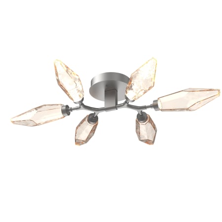A large image of the Hammerton Studio CLB0050-01-L1 Metallic Beige Silver / Chilled Amber