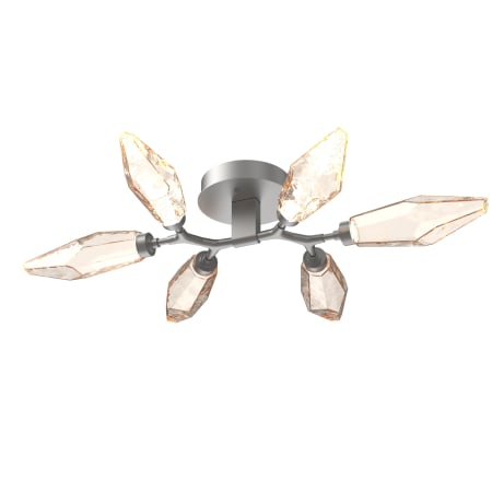 A large image of the Hammerton Studio CLB0050-01-L3 Metallic Beige Silver / Chilled Amber