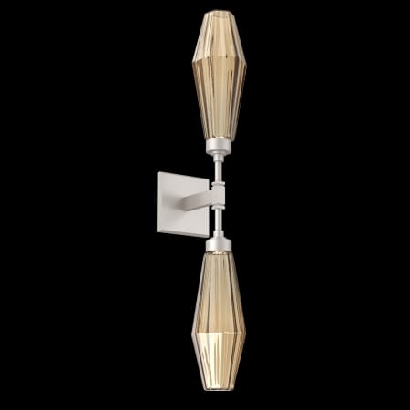 A large image of the Hammerton Studio IDB0049-02-L3 Beige Silver / Optic Rib Bronze