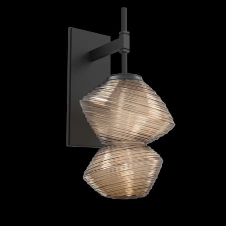 A large image of the Hammerton Studio IDB0089-01-L1 Matte Black / Mesa Bronze