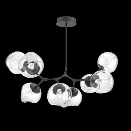 A large image of the Hammerton Studio PLB0086-BB-001-L1 Matte Black / Geo Clear