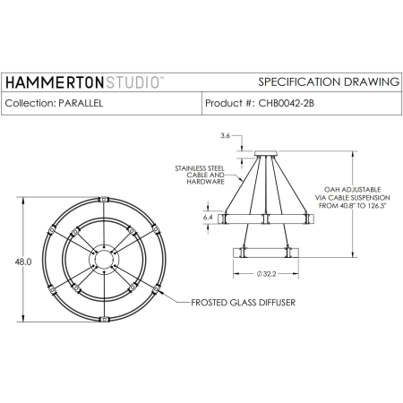 A large image of the Hammerton Studio CHB0042-2B Hammerton CHB0042-2B Spec Details
