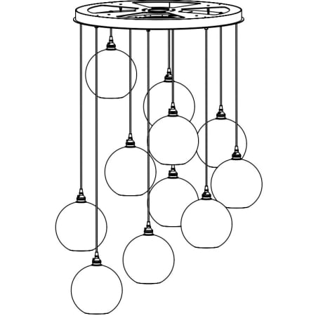 A large image of the Hammerton Studio CHB0047-11 Terra Round Multi-Port 11 Pc.