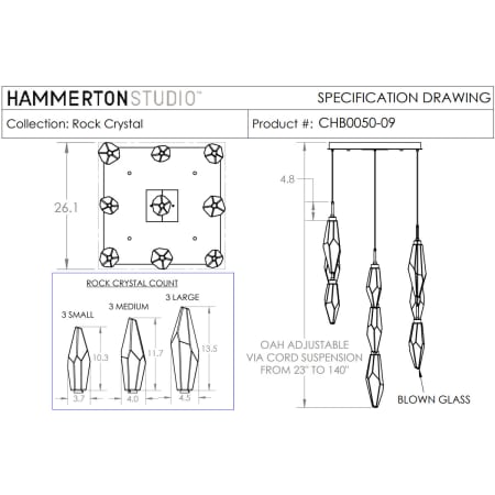 A large image of the Hammerton Studio CHB0050-09 CHB0050-09 Specifications