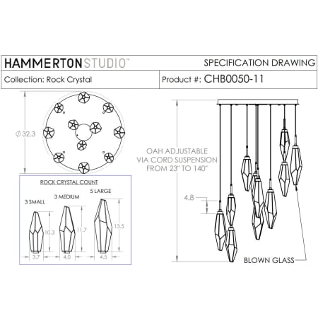 A large image of the Hammerton Studio CHB0050-11 CHB0050-11 Specifications
