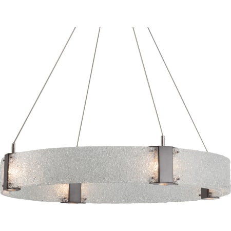 A large image of the Hammerton Studio CHB0042-33 Clear Rimelight Glass with Gunmetal Finish