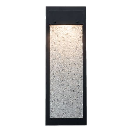 A large image of the Hammerton Studio IDB0042-1A Matte Black Finish with Clear Rimelight Glass