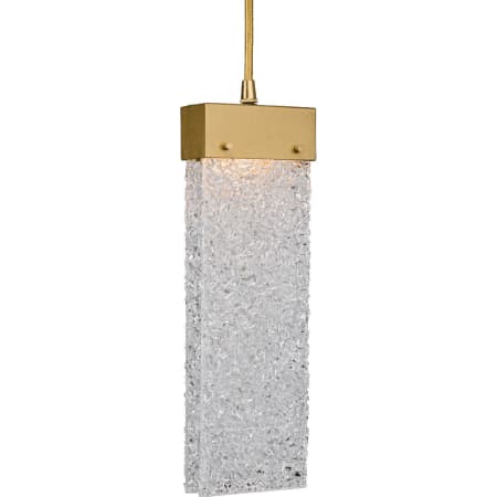 A large image of the Hammerton Studio CHB0042-09 Clear Rimelight Glass with Gilded Brass Finish