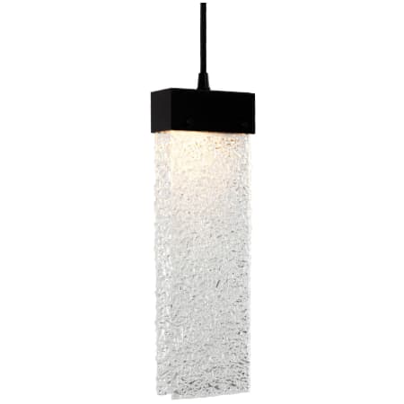 A large image of the Hammerton Studio CHB0042-24 Clear Rimelight Glass with Matte Black Finish