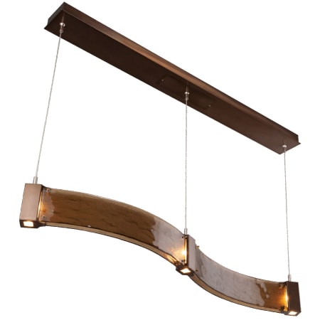 A large image of the Hammerton Studio PLB0042-48 Bronze Granite Glass with Oil Rubbed Bronze Finish