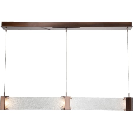 A large image of the Hammerton Studio PLB0042-48 Clear Rimelight Glass with Oil Rubbed Bronze Finish