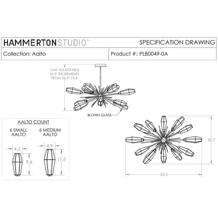A large image of the Hammerton Studio PLB0049-0A Hammerton Studio PLB0049-0A Specifications