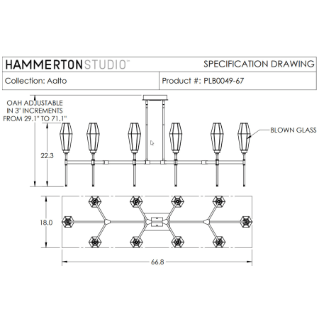 A large image of the Hammerton Studio PLB0049-67 PLB0049-67 Specifications 1