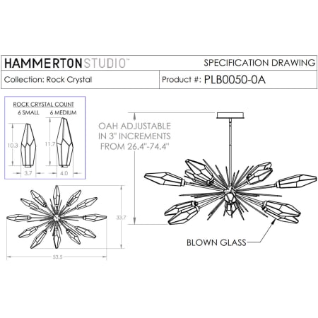 A large image of the Hammerton Studio PLB0050-0A PLB0050-0A Specifications