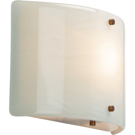 A large image of the Hammerton Studio CSB0044-0A Ivory Wisp Glass with Oil Rubbed Bronze Finish