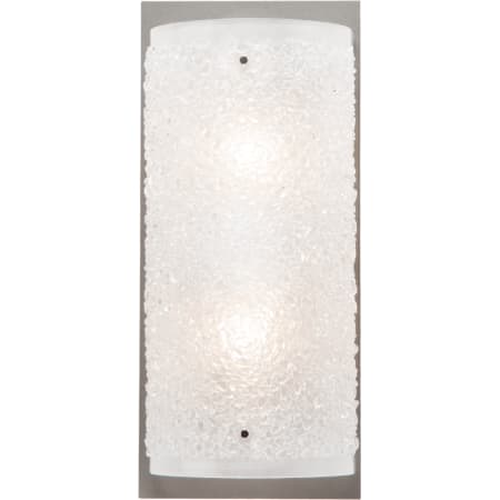 A large image of the Hammerton Studio CSB0044-13 Frosted Rimelight Glass with Metallic Beige Silver Finish