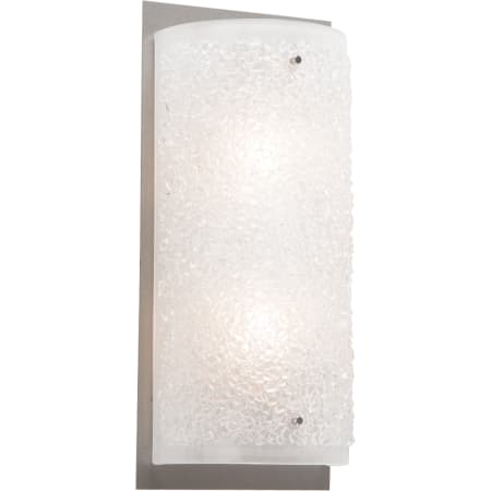 A large image of the Hammerton Studio CSB0044-13 Frosted Rimelight Glass with Metallic Beige Silver Finish