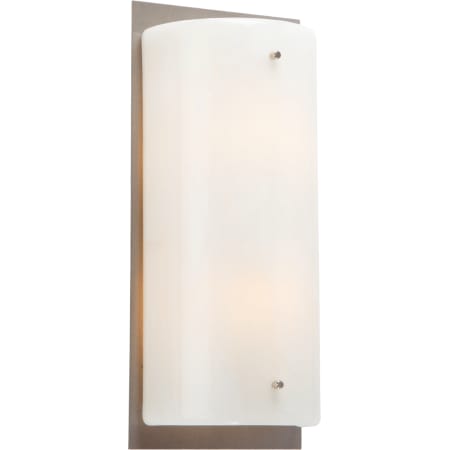 A large image of the Hammerton Studio CSB0044-13 Ivory Wisp Glass with Metallic Beige Silver Finish