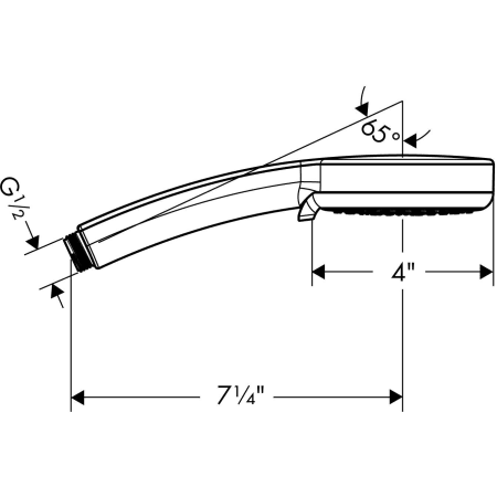 A large image of the Hansgrohe 04073 Alternate Image