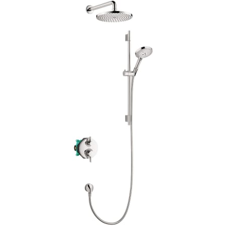 Hansgrohe 04915000 Chrome Raindance S Thermostatic Shower System with Shower Head and Hand Shower Rough In Included FaucetDirect