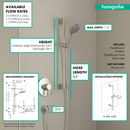A large image of the Hansgrohe 04969 Alternate Image
