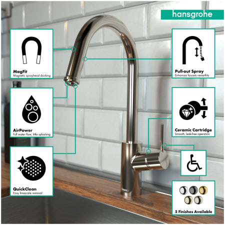 A large image of the Hansgrohe 14872 Alternate Image