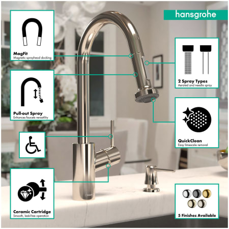 A large image of the Hansgrohe 14877 Alternate Image