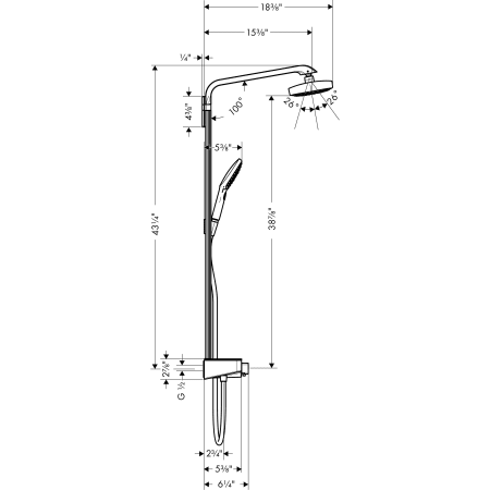 A large image of the Hansgrohe 27126 Alternate Image