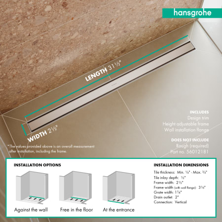 A large image of the Hansgrohe 56038 Alternate Image