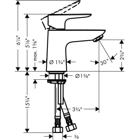 A large image of the Hansgrohe 71702 Alternate Image