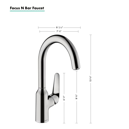 A large image of the Hansgrohe 71802 Alternate View