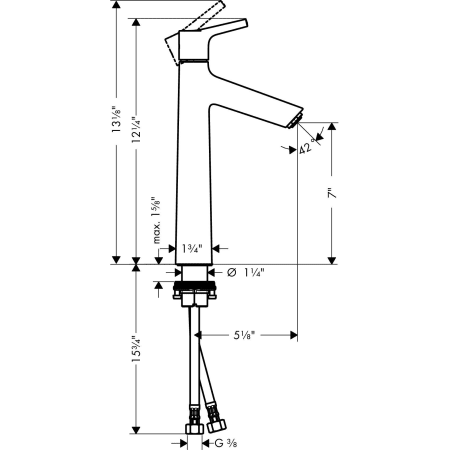 A large image of the Hansgrohe 72032 Alternate Image