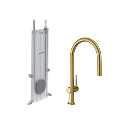 A large image of the Hansgrohe 72801 Brushed Gold Optic