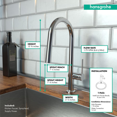 A large image of the Hansgrohe 72846 Alternate Image