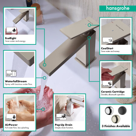 A large image of the Hansgrohe 73002 Alternate Image