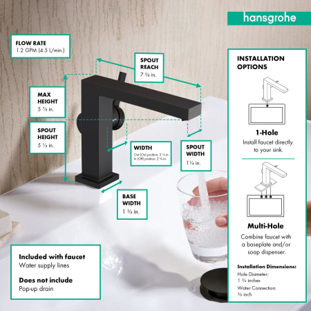 A large image of the Hansgrohe 73021 Alternate Image