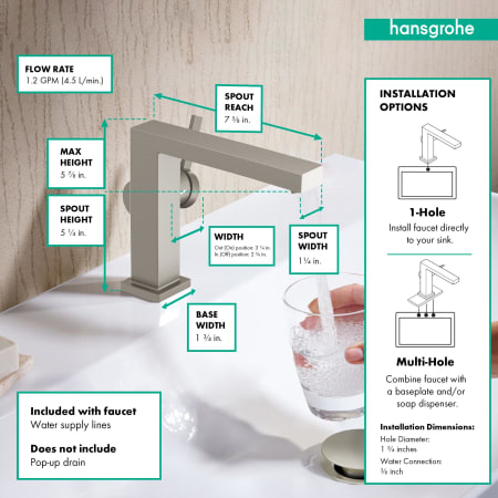 A large image of the Hansgrohe 73021 Alternate Image