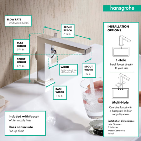 A large image of the Hansgrohe 73021 Alternate Image