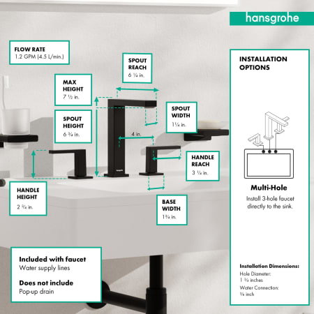 A large image of the Hansgrohe 73031 Alternate Image