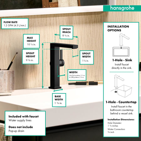 A large image of the Hansgrohe 73072 Alternate Image