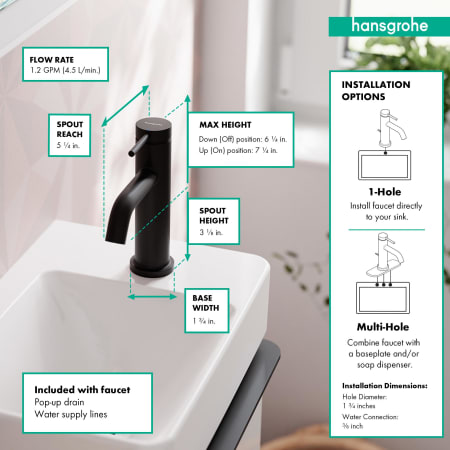 A large image of the Hansgrohe 73302 Alternate Image