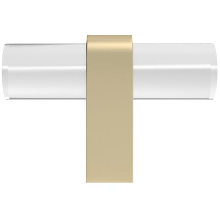 A large image of the Hapny Home C02-CLR Clear / Satin Brass
