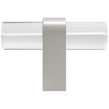 A large image of the Hapny Home C02-CLR Clear / Satin Nickel