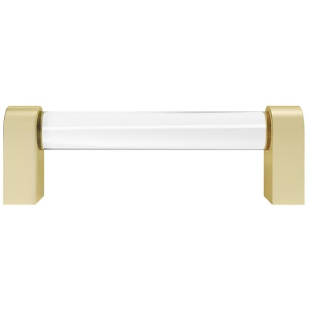 A large image of the Hapny Home C501-CLR Clear / Satin Brass
